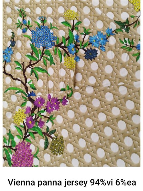 tessuto jersey con stampa paglia di vienna Laboratorio Capri | VIENNAVIENNA